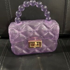 Weishou mini Jelly Purse Pearl style handle